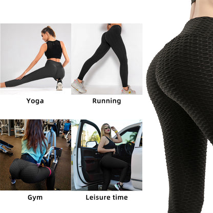 TikTok Butt-Lifting Bubble Textured Leggings – Trendy Yoga Pants for Women