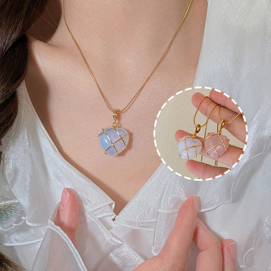 Magical Moonstone Princess Necklace – Cute Cartoon-Inspired Jewelry for Girls